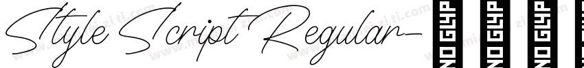 Style Script Regular字体转换